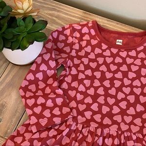 Tea Collection Hearts Ruffle Skirt Dress - NEW♥️